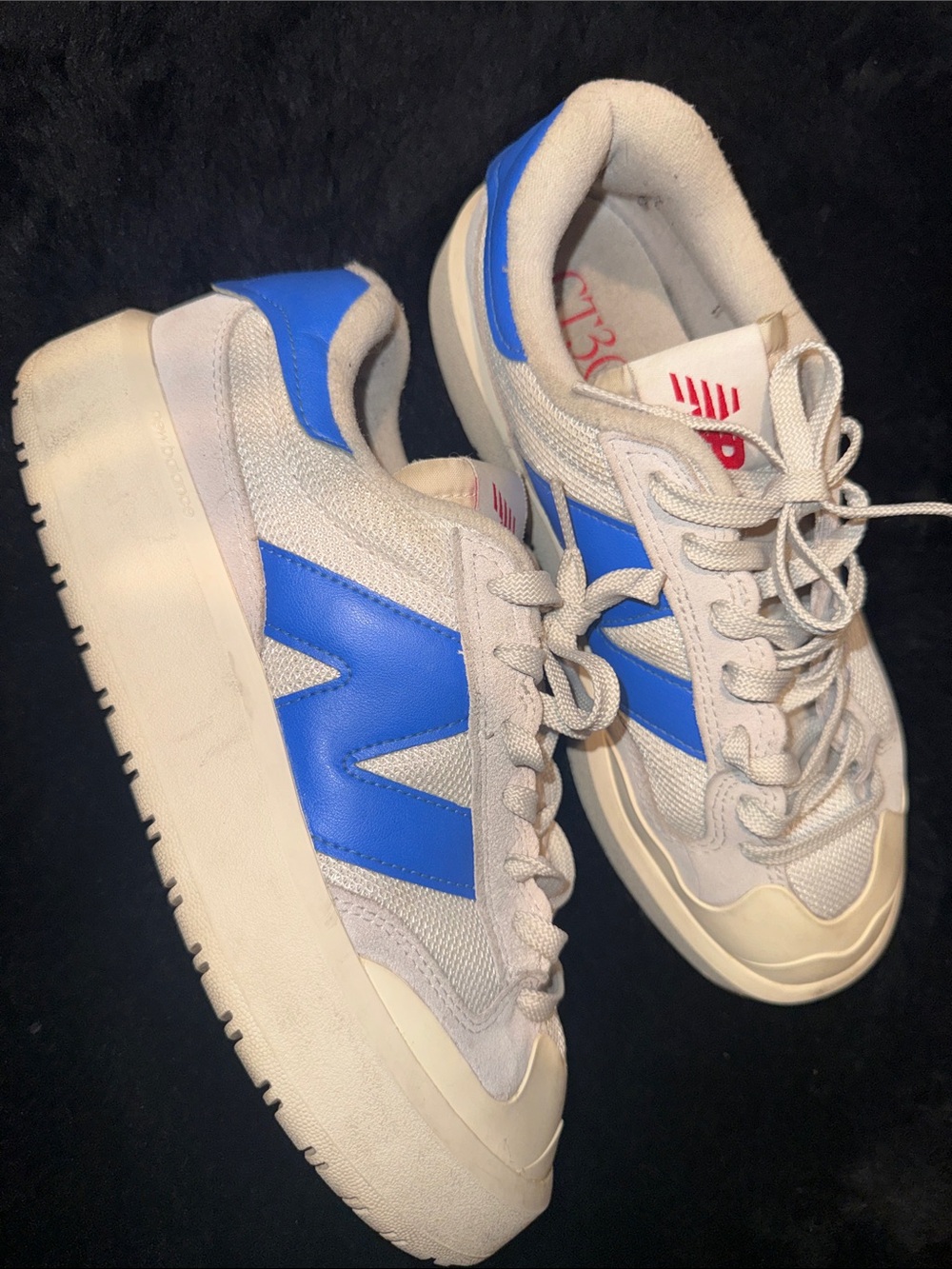 New Balance Cream and Red CT302 Inner Label Detail